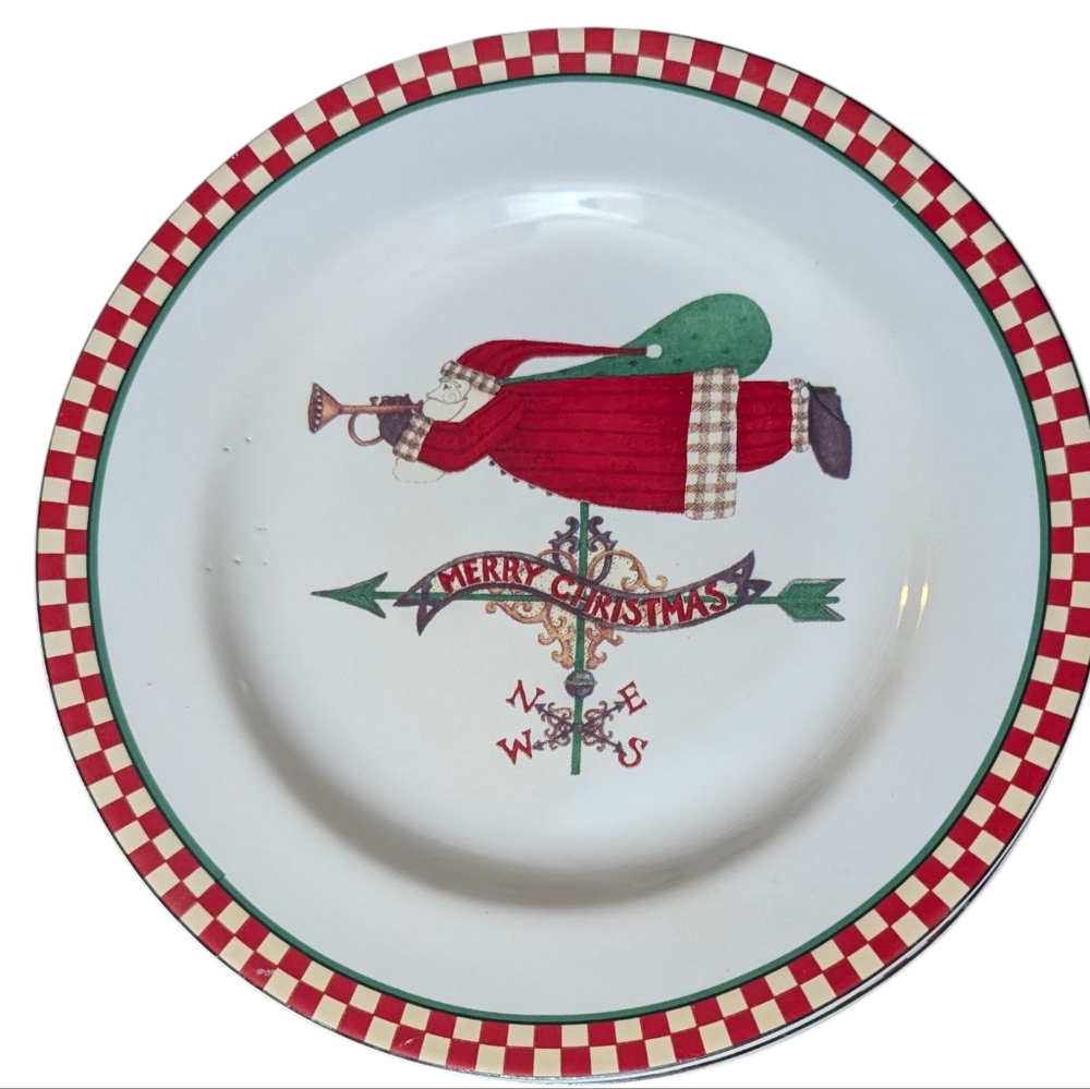 Debbie Mumm Magic Of Santa Plates - Set Of 4 - Picture 6 of 7